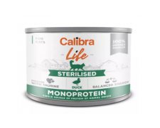 Calibra Cat Life Sterilised monoproteinowa karma dla sterylizowanych kotów puszka 200g