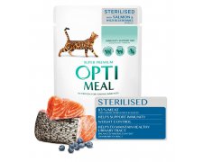 Optimeal Sterilised Cat Saszetka 85g dla kota 79% mięsa w kawałkach