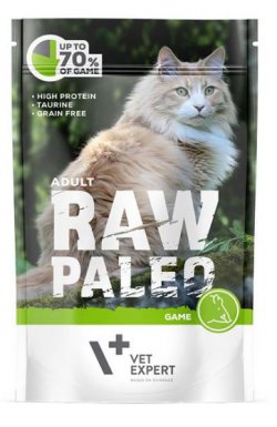 Vet-Expert Raw Paleo Sterilized monobiałkowa saszetka dla kotów po zabiegu