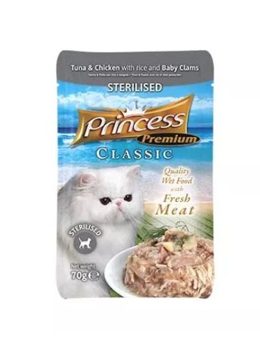 Princess Premium Sterilised Małże Baby Tauryna mokra karma dla kota 70g