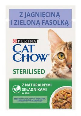 Purina Cat Chow Sterilised saszetka dla kotów po zabiegu kastracji/sterylizacji 85g
