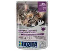 Bozita Cat Indoor & Sterilised Indyk w galaretce saszetka 85g