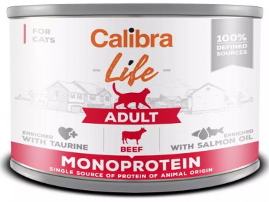 Calibra Cat Life Adult monoproteinowa karma super premium puszka dla kota 200g