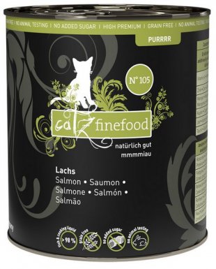 Catz Finefood Purrrr N.105 monobiałkowa karma z 70% łososia w bulionie dla kota