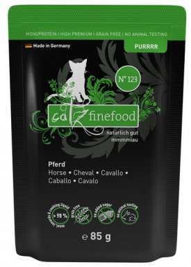 Catz Finefood Purrrr N.123 monobiałkowa karma z 70% koniny w bulionie dla kota