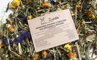 Zuzala Mieszanka Ziołowa z Kwiatami dla królików i gryzoni 50g
