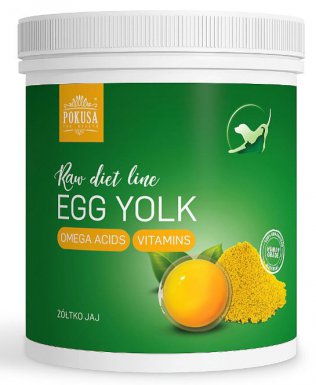 Pokusa RawDietLine Bio żółtko jaja kurzego chroni wątrobę i trzustkę dla psów i kotów