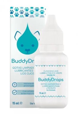 Biowet BUDDY DROPS oczyszczające i nawilżające krople do oczu dla zwierząt 15ml