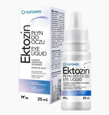 Eurowet Ektozin płyn do przemywania oczu dla psów i kotów 25ml
