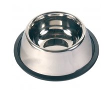 Trixie miska metalowa na gumie głęboka 900ml