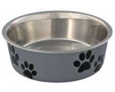 Trixie Miska metalowa z plastikową powłoką w łapki 1,5L