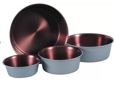 Zolux Copper miska antypoślizgowa stalowo-szara dla psa lub kota 