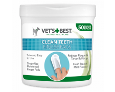 Vet's Best Teets Finger Pads czyściki do zębów na palec 50 sztuk 