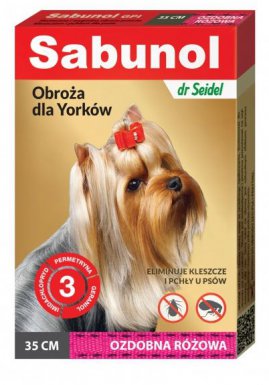 Sabunol ozdobna obroża dla Yorków 35cm