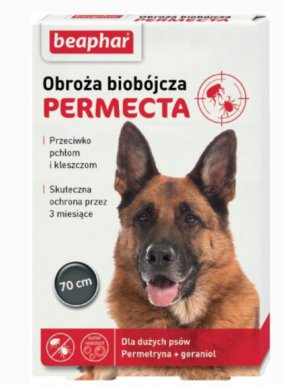 Beaphar PERMECTA obroża biobójcza dla dużych psów 70cm