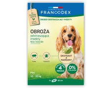 Franodex Obroża dla średnich psów od 10 kg do 20 kg odstraszająca insekty 60 cm 