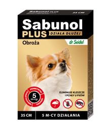 Sabunol Plus obroża brązowa 35cm 