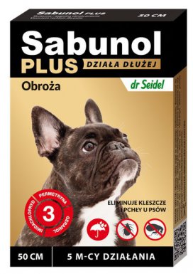 Sabunol Obroża Plus przeciw pchłom dla psa
