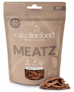 Catz Finefood Meatz N.09 chrupiące paski z suszonego mięsa jeleń 45g