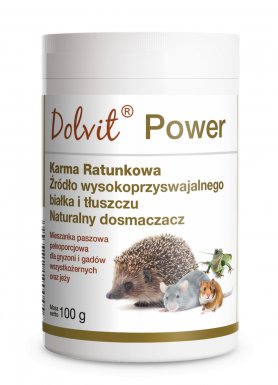 Dolvit Power karma ratunkowa do tymczasowego dokarmiania towarzyszących małych zwierząt wszystkożernych 