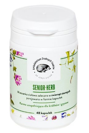 Dr Ziętek Senior-Herb wspomaga funkcjonowanie narządów wewnętrznych, stymuluje apetyt i układ nerwowy 48 Kapsułek 