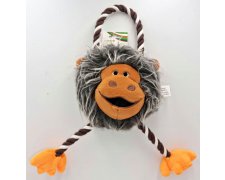 Yarro Pluszowa małpka ze sznurem bawełnianym dla psa 34cm