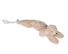 Yarro Zając ze sznurem i piszczałką zabawka pluszowa dla psa 60cm