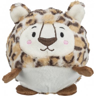 Trixie Piłka Leopard zabawka z dźwiękiem dla psa plusz z gumą 13cm 