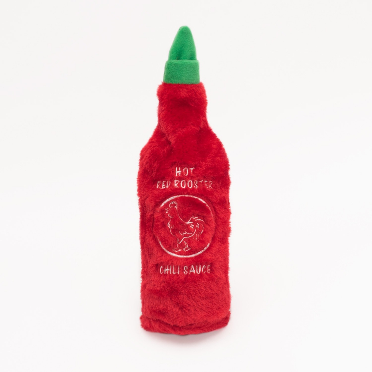 ZippyPaws pluszowa trzaskająca butelka Hot Sauce Red Rooster ZP980
