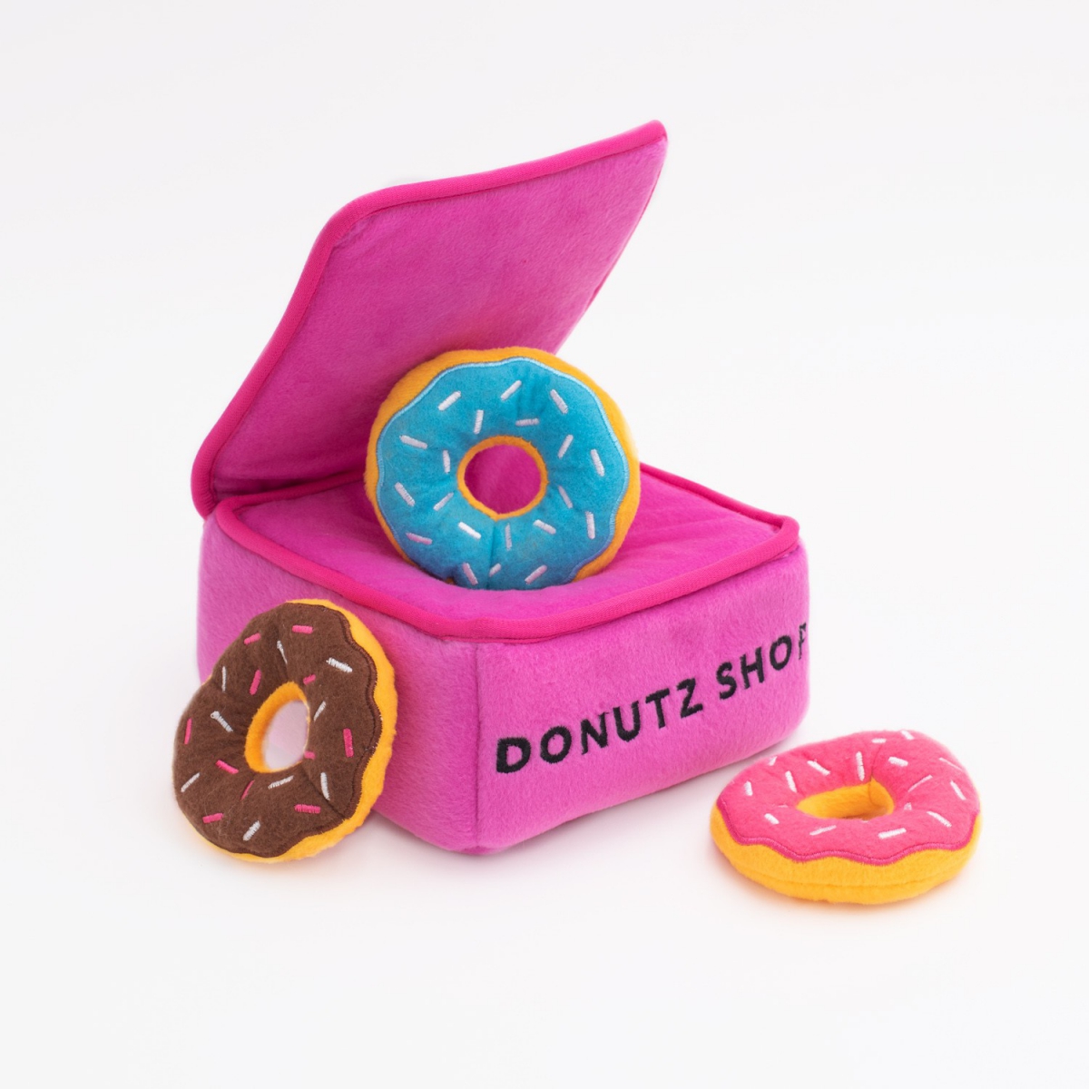 ZippyPaws pluszowa norka Pudełko donutów
