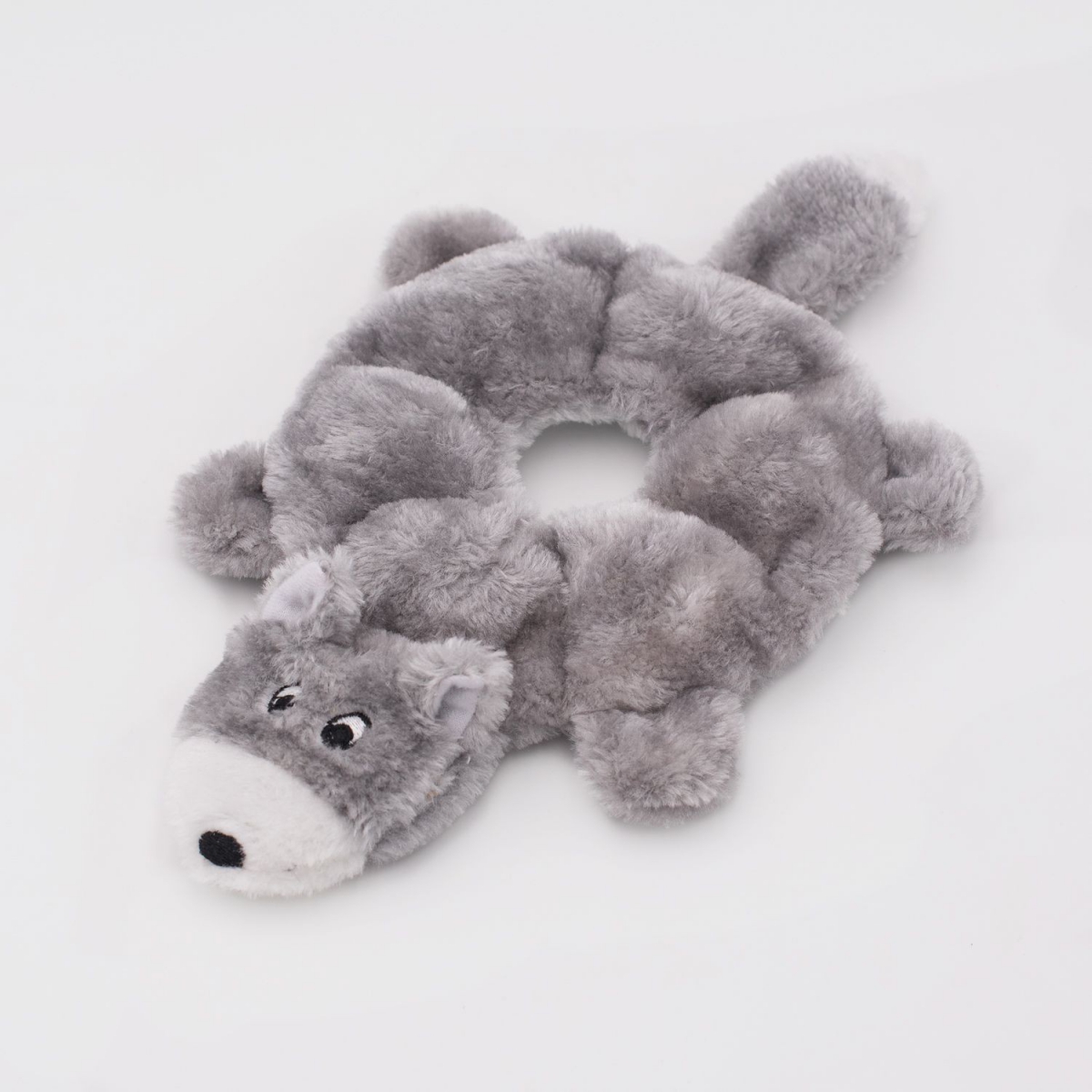 ZippyPaws pluszowa zabawka dla psa wilk bez wypełnienia 26x22x2,5cm