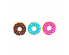 ZippyPaws pluszowe Donuty dla szczeniąt i psów ras małych! 3szt 7,5 x 7,5 x 2,5cm