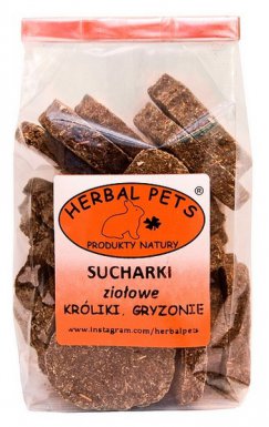 Herbal Pets Sucharki ziołowe dla gryzoni i królików 140g
