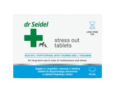 Dr Seidel Stress Out tabletki do długotrwałego stosowania w stanach niepokoju i stresu dla psa i kota 