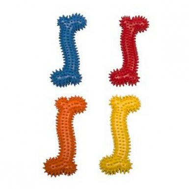 Duvo+ zabawka gumowa kość z kolcami 14cm 