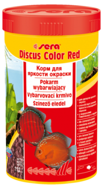Sera Discus Color Red - wybarwiający pokarm granulowany dla paletek