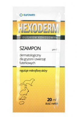 Eurowet Hexoderm Płyn dermatologiczny dla gryzoni i zwierząt futerkowych 20ml