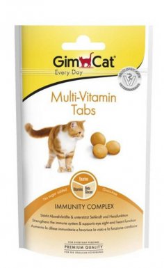 GimCat Multi-Vitamin Tabs przysmak z witaminami 40g