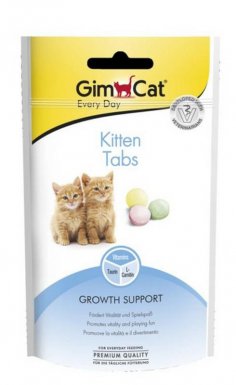 GimCat Kitten Tabs przysmaki dla kociąt z witaminami 40g