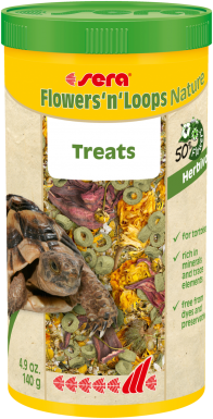 Sera Flowers'n 'Loops Nature przysmak z kwiatów dla gadów 140g