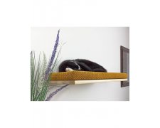 Cat's Atelie Wisząca półka na ścianę dla kota płaska. Spód w kolorze wenge 60cm