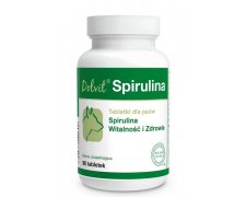 Dolvit Spirulina tabletki bogate w wysokiej jakości białko dla psów 90szt.