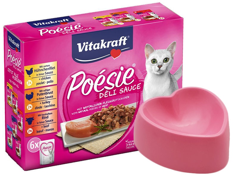 Vitakraft Poesie Deli Multipack dla kota różne smaki 6x85g