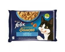 Felix Sensations sauces Rybne dania w sosie dla kota 4x85g