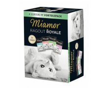 Miamor Ragout Royale 4 sorten im Vorteilspack kawałki mięsa w sosie 12x100g zielony