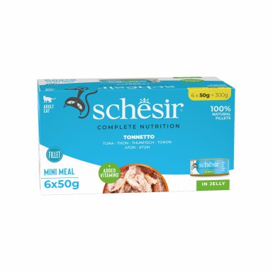 Schesir tuńczyk w galarecie karma mokra dla kotów 6x50g