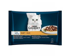 Gourmet Perle Duet Mięsny starannie gotowane i podawane z delikatnym sosem saszetki 4x85g