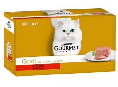 Gourmet Gold Mus pyszny posiłek w musie puszka 4x85g