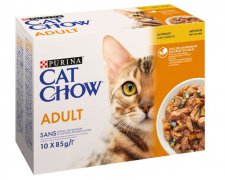 Purina Cat Chow Kurczak i cukinia saszetki 10x85g
