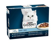 Gourmet Perle Duet Rybny saszetki dla dorosłych kotów 12x85g